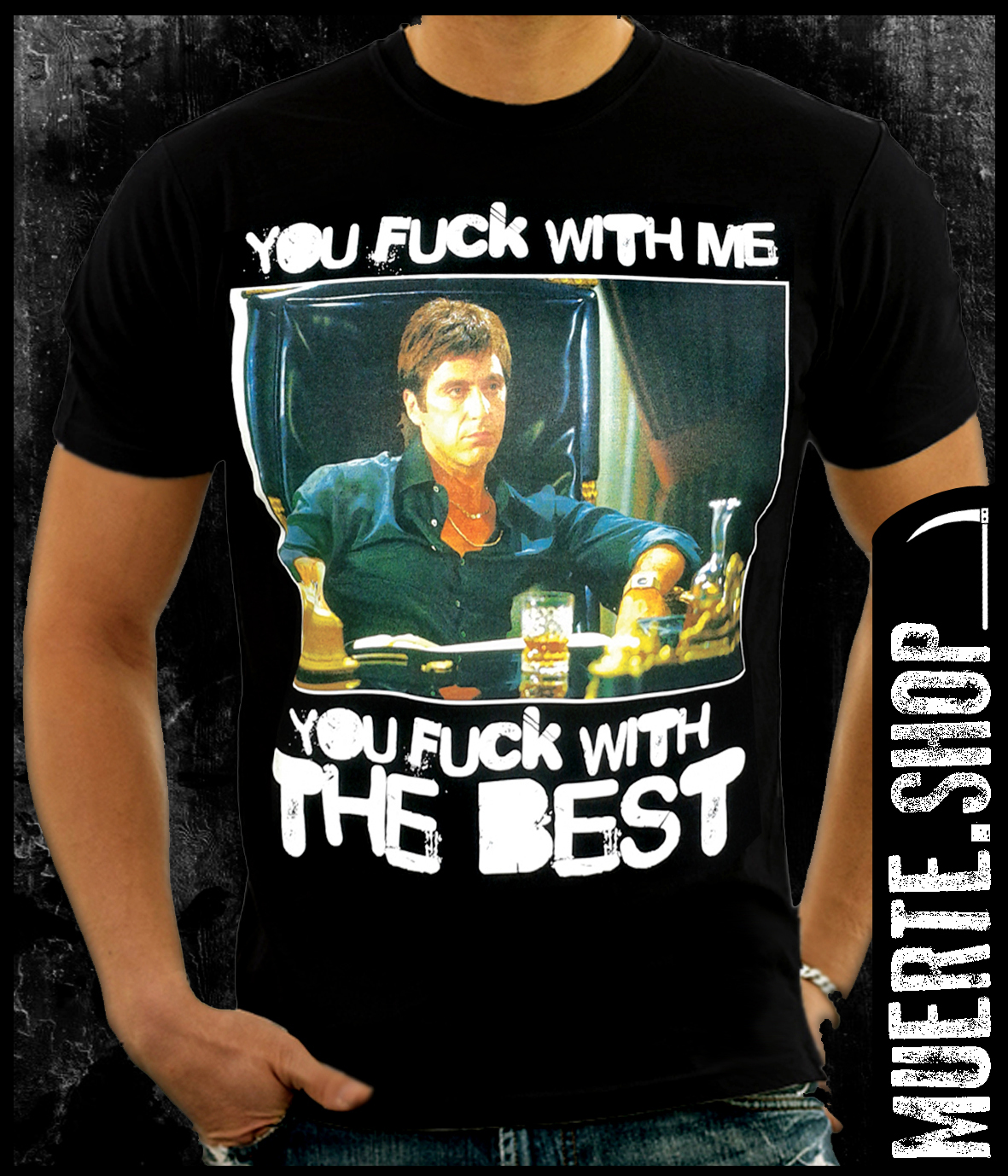 Черна тениска SCARFACE THE BEST Черна тениска SCARFACE THE BEST